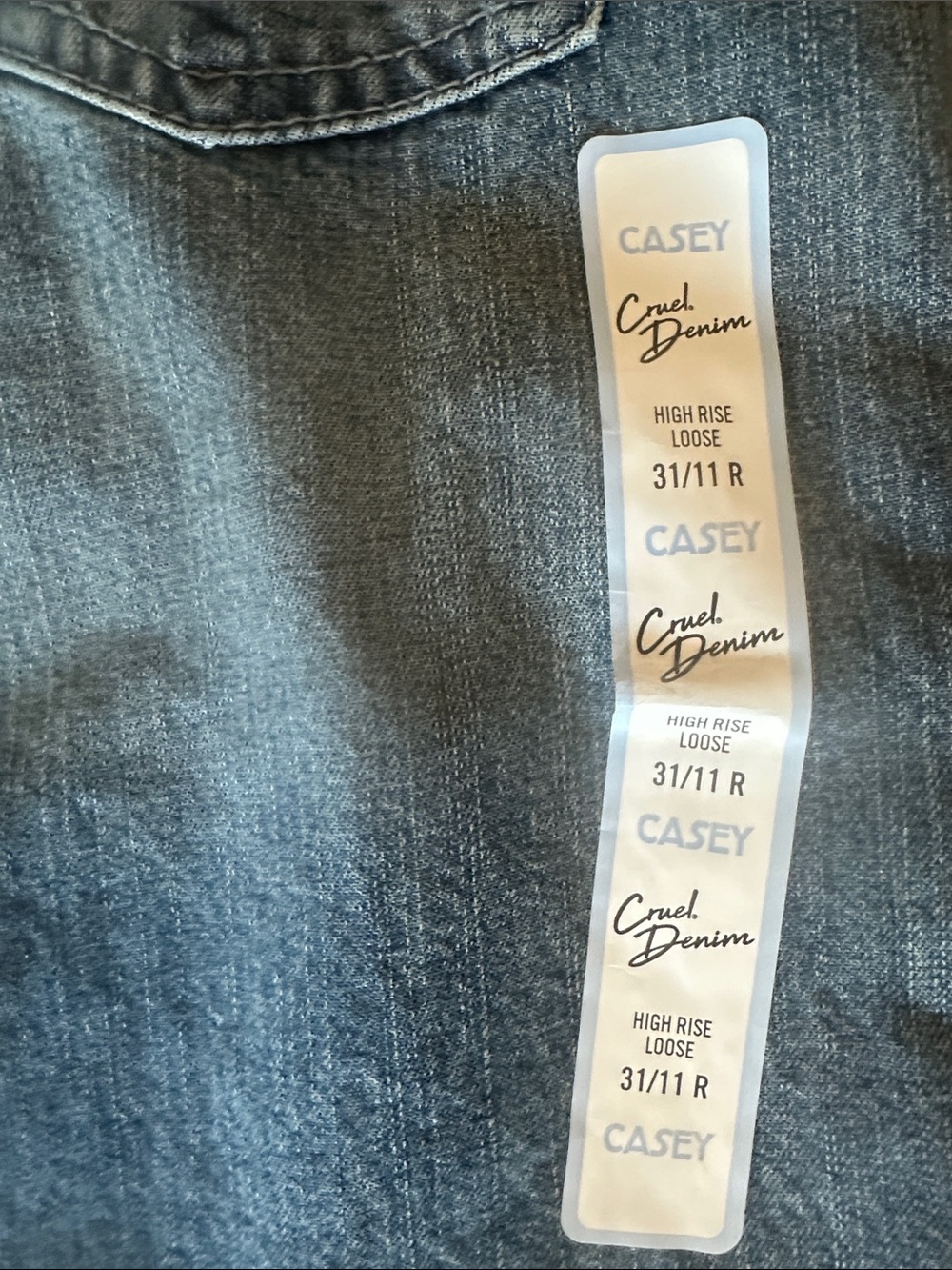 High-Rise Light Blue Straight-Leg Women's Jeans - Picture 4 of 6